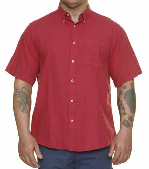 MAXFORT EASY camicia manica corta taglie forti uomo lino 1262