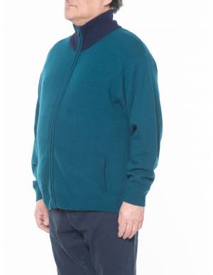 MAXFORT maglia lana cardigan taglie forti uomo 6125