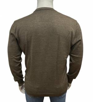 MAXFORT maglia lana merino scollata taglie forti uomo 3330