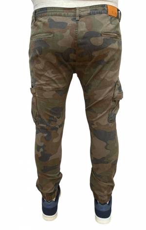 BLOCCO38 pantalone cargo taglie forti uomo B38421