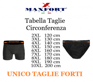 MAXFORT intimo slip taglie forti uomo emy