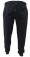 BBOARD pantalone jersy taglie forti uomo polsino nero
