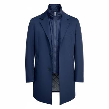 KU trench tessuto tecnico taglie forti uomo KU2003