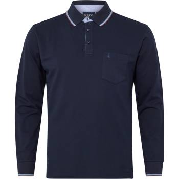 NORTH LATITUDE polo manica lunga taglie forti uomo 53119