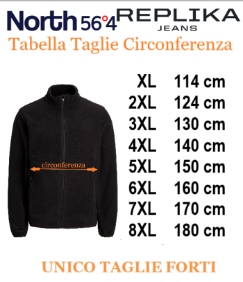 NORTH LATITUDE maglia cotone taglie forti uomo 53132