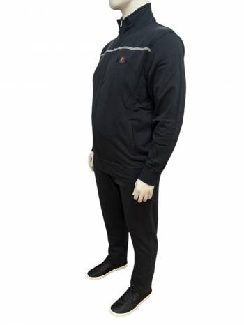 BBOARD tuta cotone felpato taglie forti uomo 9414