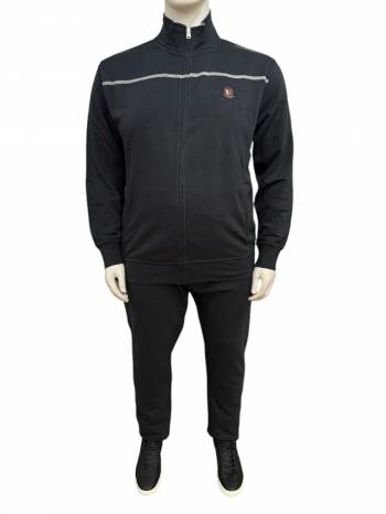 BBOARD tuta cotone felpato taglie forti uomo 9414