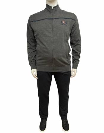 BBOARD tuta cotone felpato taglie forti uomo 9414