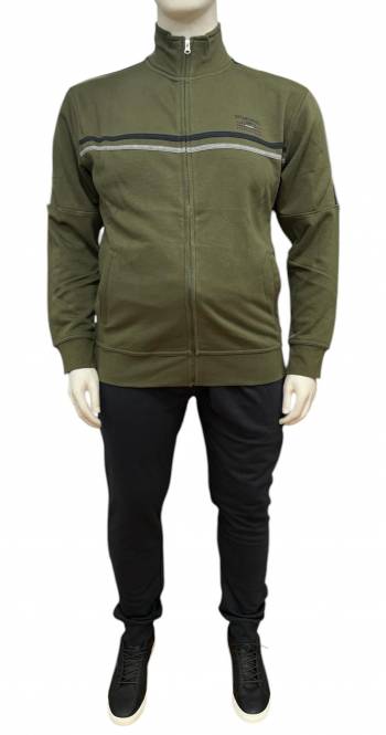 BBOARD tuta cotone felpato taglie forti uomo 9411