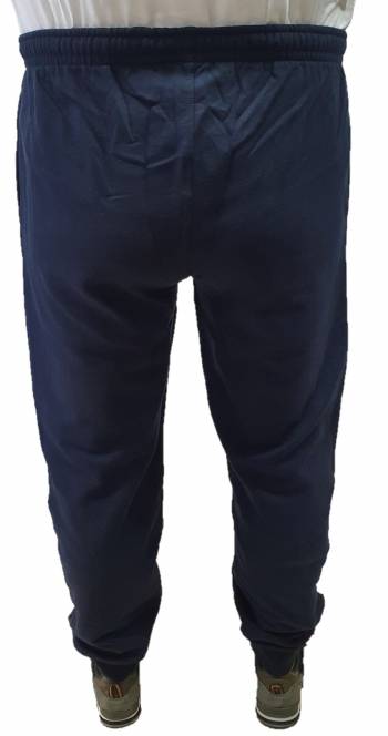 BBOARD pantalone tuta felpato taglie forti uomo polsino