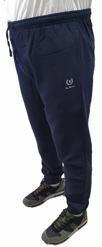 BBOARD pantalone tuta felpato taglie forti uomo polsino