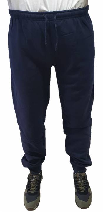 BBOARD pantalone tuta felpato taglie forti uomo polsino