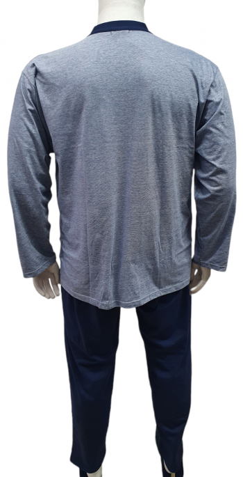 BIP BIP pigiama cardigan taglie forti uomo 1586 blu