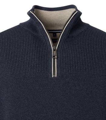 CASAMODA maglia cotone zip taglie forti uomo 454382