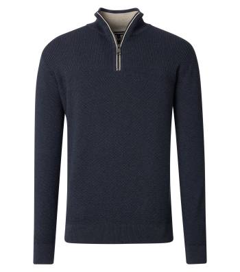 CASAMODA maglia cotone zip taglie forti uomo 454382