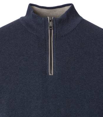 CASAMODA maglia cotone zip taglie forti uomo 454479