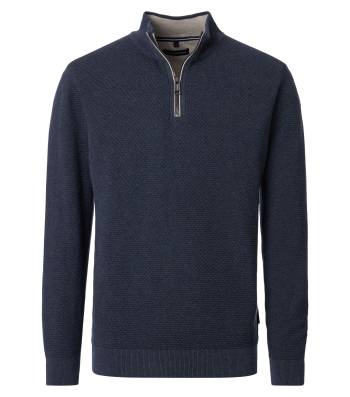 CASAMODA maglia cotone zip taglie forti uomo 454479