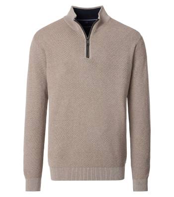CASAMODA maglia cotone zip taglie forti uomo 454479