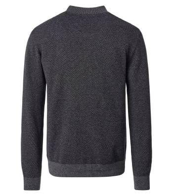 CASAMODA maglia cotone zip taglie forti uomo 454479