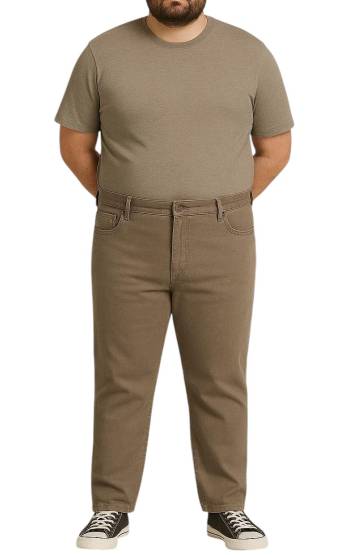 HOLIDAY jeans cotone vita alta taglie forti uomo