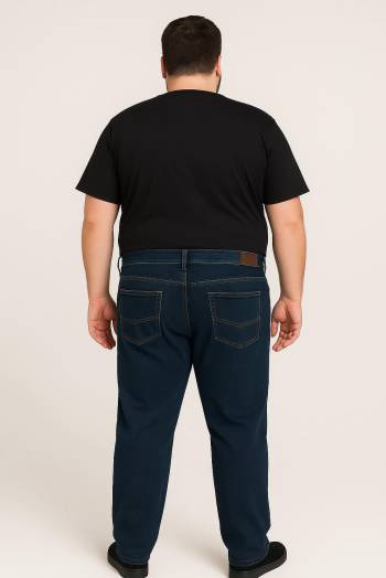 HOLIDAY jeans vita alta taglie forti uomo alta roses