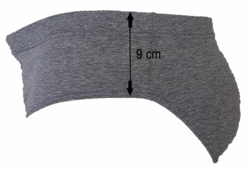 20NODI intimo slip taglie forti uomo 974 grigio