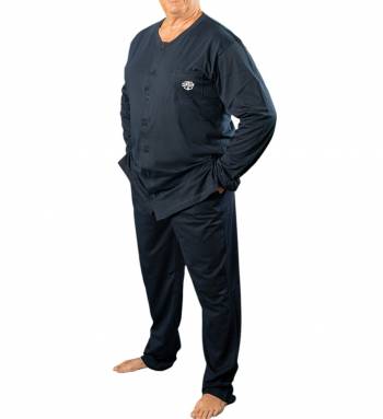 20NODI pigiama cardigan taglie forti uomo tramontana