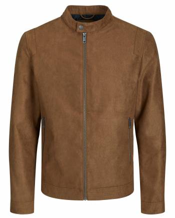 JACK&JONES giubbino ecopelle taglie forti uomo 12230055