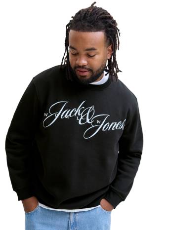 JACK&JONES felpa cotone felpato taglie forti uomo 12288166