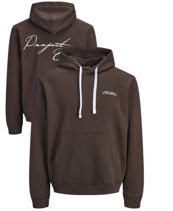 JACK&JONES felpa cotone felpato taglie forti uomo 12288180