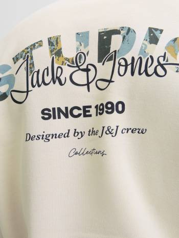 JACK&JONES felpa cotone felpato taglie forti uomo 12285534
