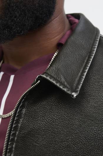 JACK&JONES giubbino ecopelle taglie forti uomo 12279884