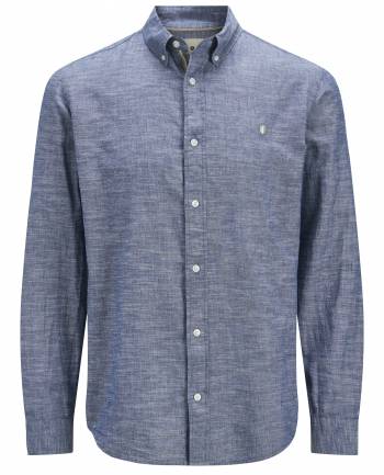 JACK&JONES camicia lino taglie forti uomo 12278450