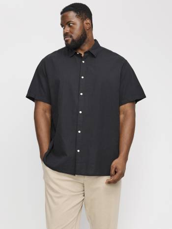 JACK&JONES camicia lino manica corta taglie forti uomo 12269090