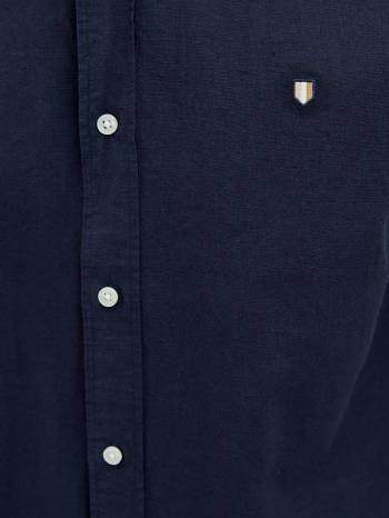 JACK&JONES camicia manica corta taglie forti uomo lino 12282144