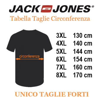JACK&JONES tshirt taglie forti uomo 12278556