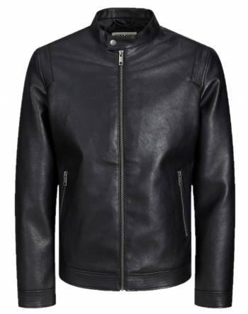 JACK&JONES giubbino ecopelle taglie forti uomo 12230055
