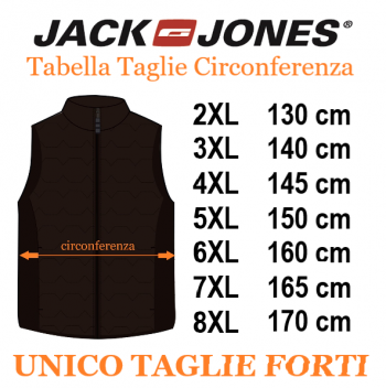 JACK&JONES gilet taglie forti uomo 12259001