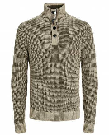 JACK&JONES maglia mezza zip taglie forti uomo 12265737