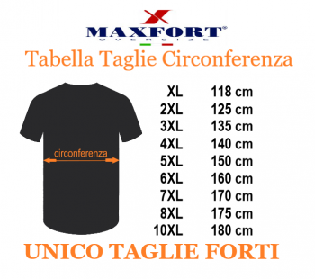 MAXFORT BL38 tshirt taglie forti uomo 38313
