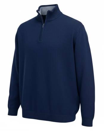 MAXFORT maglia mezza zip taglie forti uomo 6123