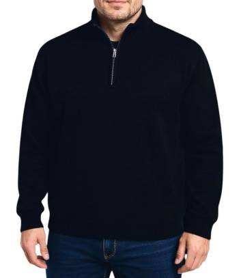 MAXFORT maglia mezza zip taglie forti uomo 6123