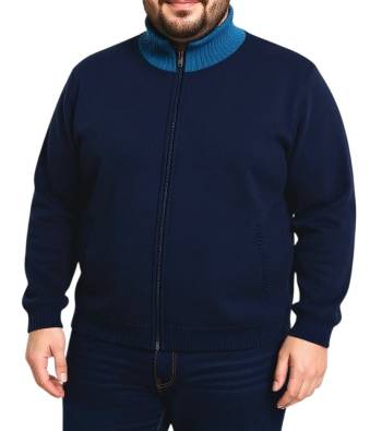 MAXFORT maglia lana cardigan taglie forti uomo 6125