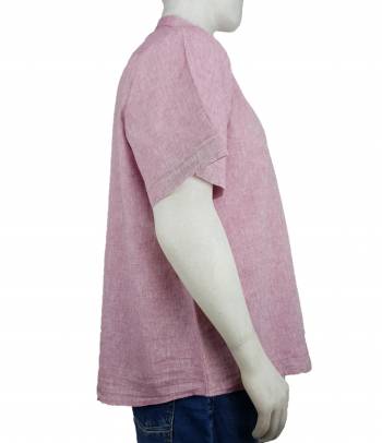 MAXFORT EASY camicia coreana manica corta taglie forti uomo lino 1263