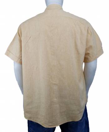 MAXFORT EASY camicia coreana manica corta taglie forti uomo lino 1263