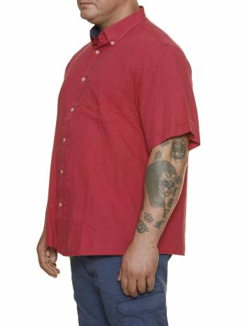MAXFORT EASY camicia manica corta taglie forti uomo lino 1262