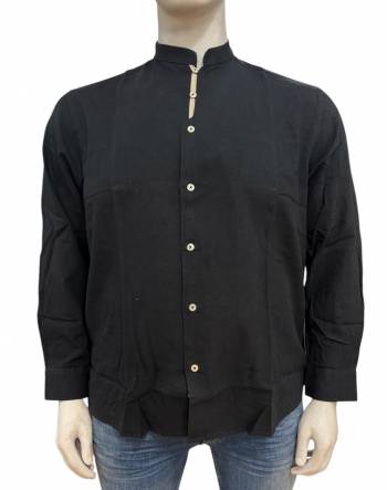 MAXFORT camicia coreana lino taglie forti uomo pisticci