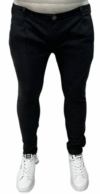 MAXFORT chinos taglie forti uomo ryu nero