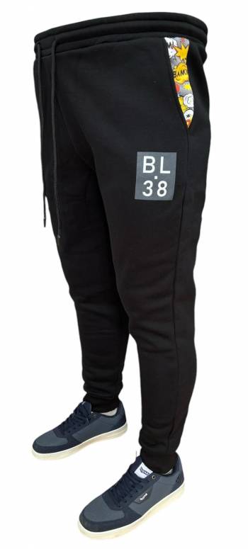 BLOCCO 38 pantalone tuta taglie forti uomo 38424