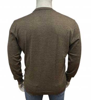 MAXFORT maglia lana merino scollata taglie forti uomo 3330